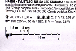 Vianočné osvetlenie reťaz 200 LED Multicolor